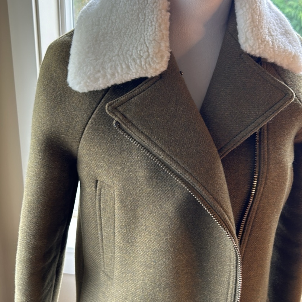 Madewell Eldridge Zip Coat in Insulexe Fabric size XS NWOT - Picture 5 of 16